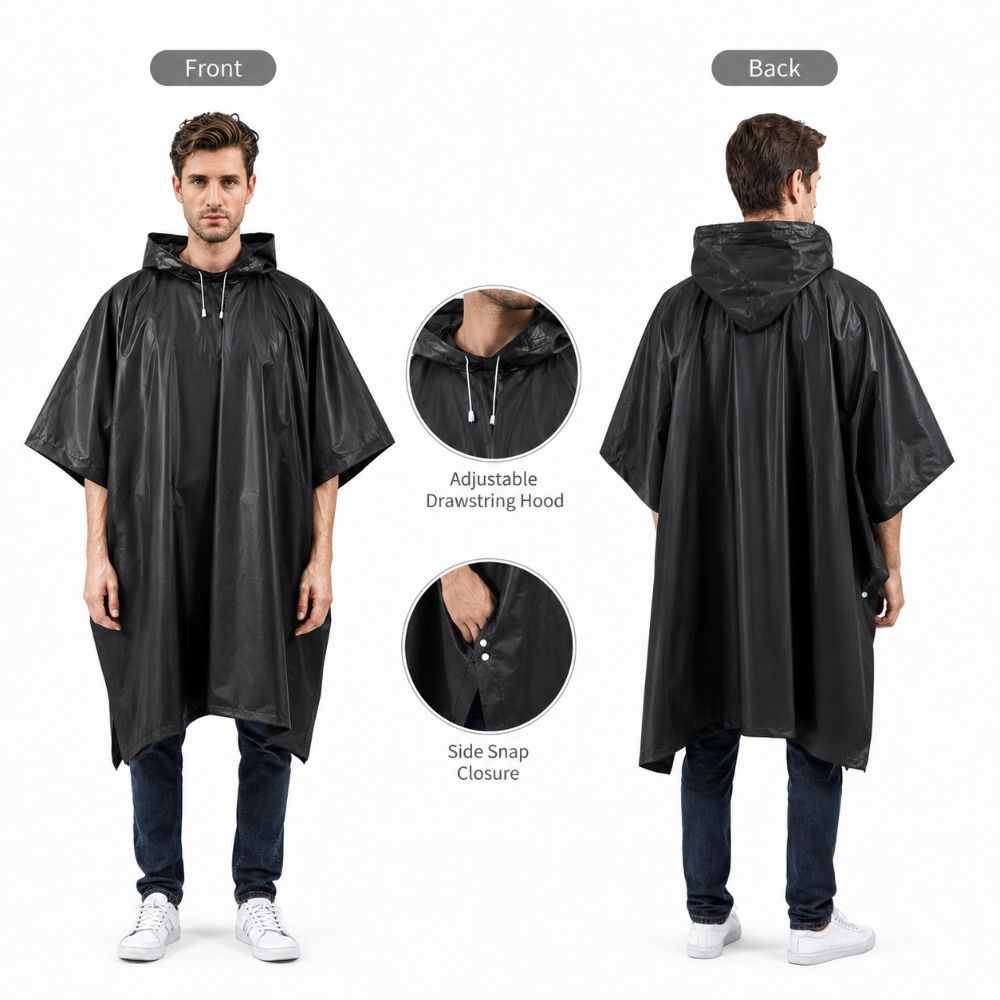 3-in-1 waterdichte regenponcho - Emergency Poncho Rain recensie en prijs